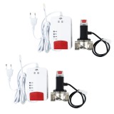 Kit Detector Gaz si Monoxid Carbon PNI Safe House Dual Gas 250, 2 Senzori, 2 Electrovalve 3/4 inch, Alarma >85dB