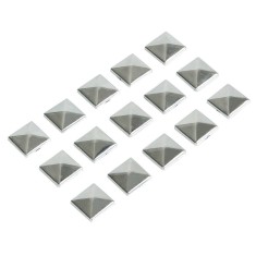 Accesorii cromate decorative, autoadezive, 10x10mm, 15 bucati