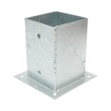 Suport aplicat pentru stalp patrat 101x101x150 mm, otel zincat 2 mm