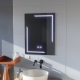 Oglinda LED Rectangulara, 60x80cm, ECLISSA Touch, Sistem Dezaburire, Dimabila, Korman