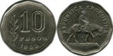 Argentina 1968 - 10 pesos, circulata