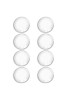 Set opritoare de ușă, bare de protecție pentru uși din cauciuc, 8 bucăți, transparente, 40 mm, JENUOS