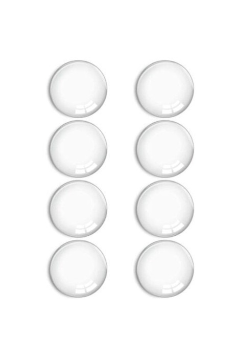 Set opritoare de ușă, bare de protecție pentru uși din cauciuc, 8 bucăți, transparente, 40 mm, JENUOS
