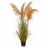 Planta artificiala iarba ornamentala 145 cm, 5 fire, stuf verde tomnal
