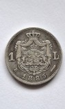 ROMANIA - 1 Leu 1885 , tiraj mic, moneda de argint in stare foarte buna. Piesa rara !