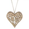Decoratiune Lemn Suspendata Frunze Sculptate Natur 12.5x13cm Rustic Ornament Agatat Perete Fereastra