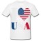 Tricou &quot; I love USA &quot;