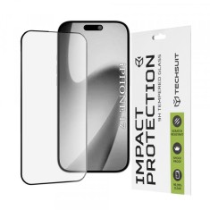 Folie de protectie Ecran Techsuit pentru Apple iPhone 17, Sticla Securizata, Full Glue, 111D, Neagra