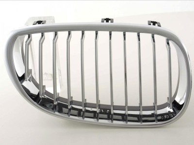 Grila radiator Bmw Seria 1 (F20), 08.2011-, dreapta, crom/grunduit, 51137262120, 20C105-4 Model URBAN foto