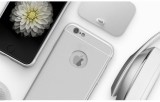 Cumpara ieftin Husa FullBody MyStyle Silver pentru Apple iPhone 6 Plus / Apple iPhone 6S Plus cu acoperire completa 360 grade si folie de protectie gratis