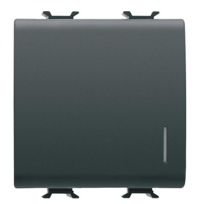 Intrerupator simplu cu led 2M Gewiss Chorus negru GW12032 foto