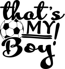 Sticker decorativ, Text Fotbal, Negru, 10100ST-7 foto