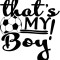 Sticker decorativ, Text Fotbal, Negru, 10100ST-7
