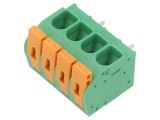 Regletă de conexiuni pt.PCB &icirc;n unghi 90&deg; 7,5mm piste: 4 27A