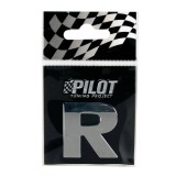 Autocolant 3D crom Type-3 (28mm) litera - R Garage AutoRide