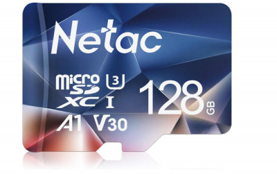 Card de memorie Micro SD Netac 128Gb, A1, U3, C10, V30, 4K, 667X, UHS-I Viteza de pana la 100 30 MB s (R W) - RESIGILAT foto