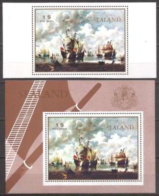 SEALAND NAVIGATIE CORABII (colita + posta aeriana dt.) MNH foto