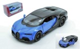 Macheta Bugatti Chiron Supersport, blue/black in window box 1/36 Kinsmart