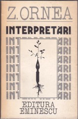 bnk ant Z Ornea - Interpretari - cu dedicatie