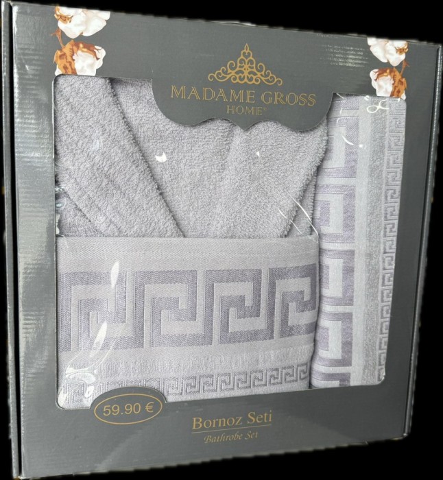 Set halat + 2 prosoape baie Moti