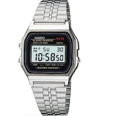 Ceas bărbătesc Casio Digital Alarm Chrono din oțel inoxidabil A159WA-N1DF