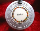 HALBA STICLA CU CAPAC ZINC INSCRIPTIONAT WALTER 15.5 CM