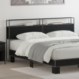 vidaXL Tăblie de depozitare Stejar negru 180 cm Lemn compozit