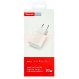 Incarcator Retea USB-C 20W Tranyoo T-AP2 Fast Charge, Alb (Fara Cablu)