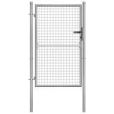 Cumpara ieftin Poartă de grădină din oțel galvanizat, 105x125 cm, argintiu