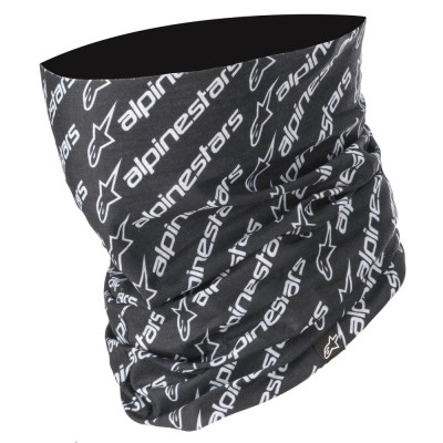 Guler Moto Alpinestars Linear Neck Tube, Negru/Alb foto