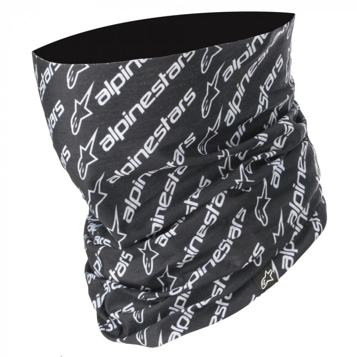 Guler Moto Alpinestars Linear Neck Tube, Negru/Alb