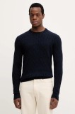 Hackett London pulover de l&acirc;nă culoarea bleumarin, light, HM7000079