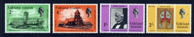 Falkland Islands 1969 - Bishop Sterling, biserici, serie neuzata foto