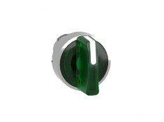 Comutator Rotativ cu LED Verde 22mm IP66 3 Poziții