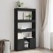 Gossi dulap inalt, negru, 92x33x180 cm, lemn prelucrat