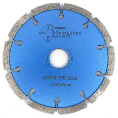 Disc Diamantat Pentru Taiere De Rosturi De Dilatare In Beton Si Sapa 125x22.2 Mm Cu Grosime De 8 Mm Standard Profesional - Blueline