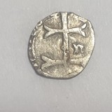 Ungaria 1 Denar Argint Sigismund (1387-1389) ND Moneda Veche Medievala