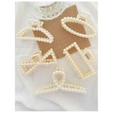 Cumpara ieftin Set de 5 Gheare de Par cu Perle Artificiale - 133228