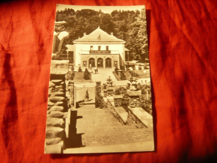 Ilustrata RPR Sovata - Cinematograful 23 August , cu timbru 40 bani peste
