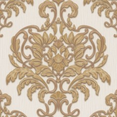 Tapet clasic baroc auriu, vinil, extralavabil, dormitor, living, Spotlight 10102-30 foto