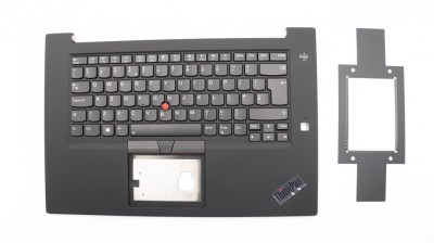 Carcasa superioara cu tastatura palmrest Laptop, Lenovo, ThinkPad P1 Gen 1 Type 20MD, 20ME, 01YU798, 01YU799, 46M.0DYCS.0054, 460.00DY08.0002, ilumina foto