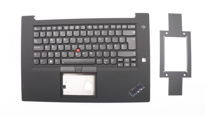 Carcasa superioara cu tastatura palmrest Laptop, Lenovo, ThinkPad P1 Gen 1 Type 20MD, 20ME, 01YU798, 01YU799, 46M.0DYCS.0054, 460.00DY08.0002, ilumina