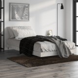VidaXL Cadru de pat, gri beton, 100x200 cm, lemn prelucrat 832161