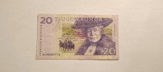 Bancnota 20 kronor 2008 Suedia