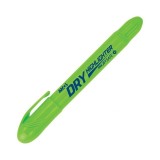 Textmarker uscat pentru evidentiere notite,varf durabil,verde fosforescent
