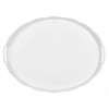 Tava Servire Plastic Alb Dantela 50x37 cm - Tava Decorativa Masa, Microunde &amp; Curatare Usoara