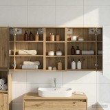 vidaXL Set dulap baie pentru 3 pcs 116 x 16 x 62,5 cm Lemn compozit 3403815