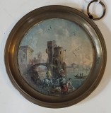 Miniatura pictata pe sticla, cca. 1900