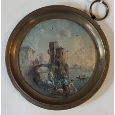 Miniatura pictata pe sticla, cca. 1900