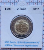 Luxembourg 2 euro 2011 UNC - Jean - km 116 - cartonas personalizat D12701, Europa